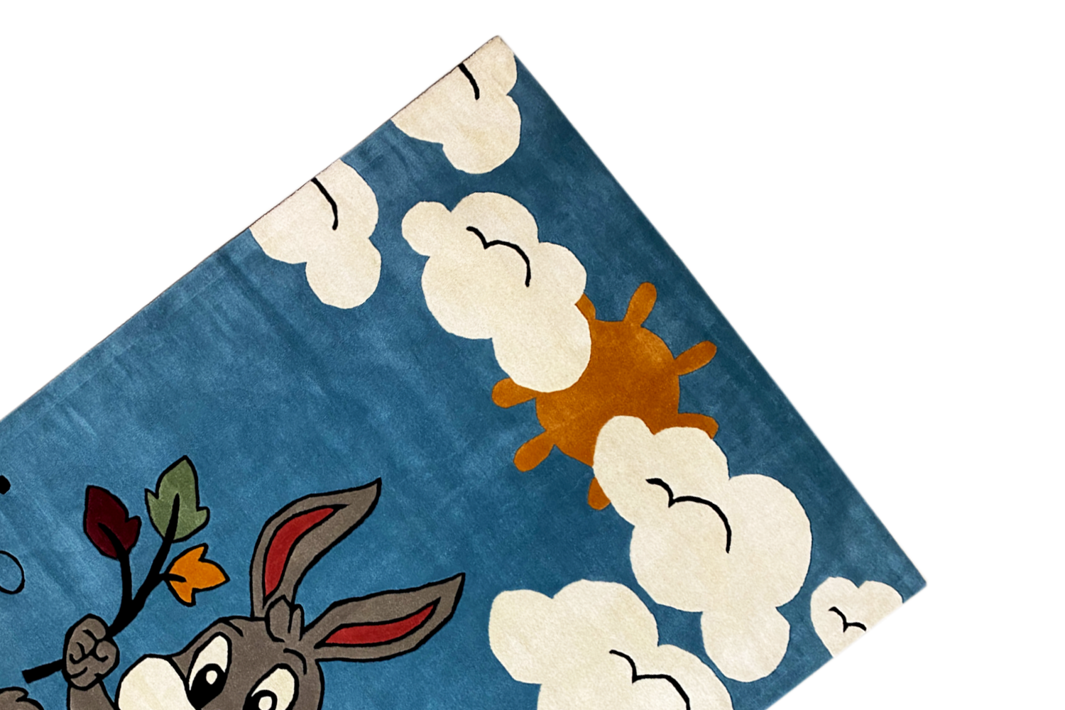 Sonnige Tage - Handgetufteter Kinderteppich mit Hase & Biene, 170x240cm (5.6x7.9 ft) - German Carpet Shop