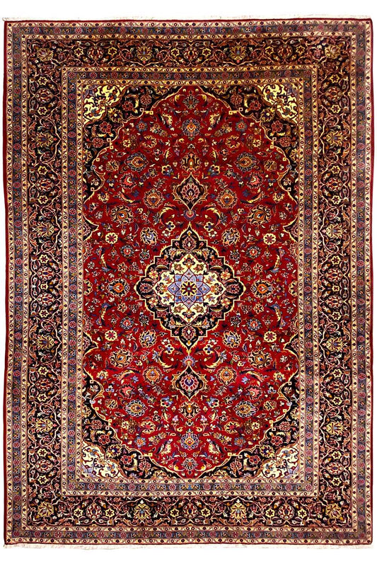 Keshan - Rot (359x248 cm) - German Carpet Shop