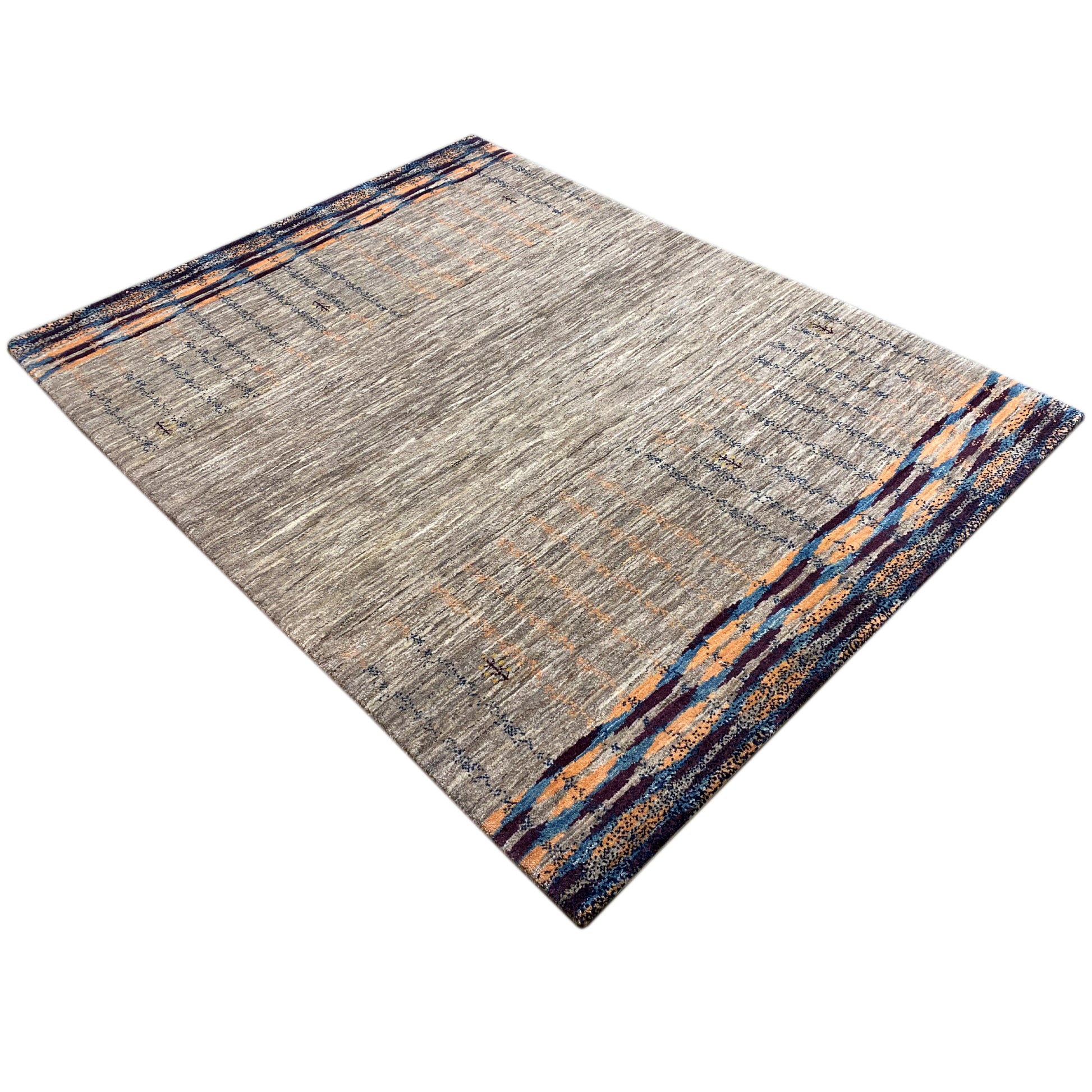 Gabbeh Teppich Grau 200x148 cm - German Carpet Shop