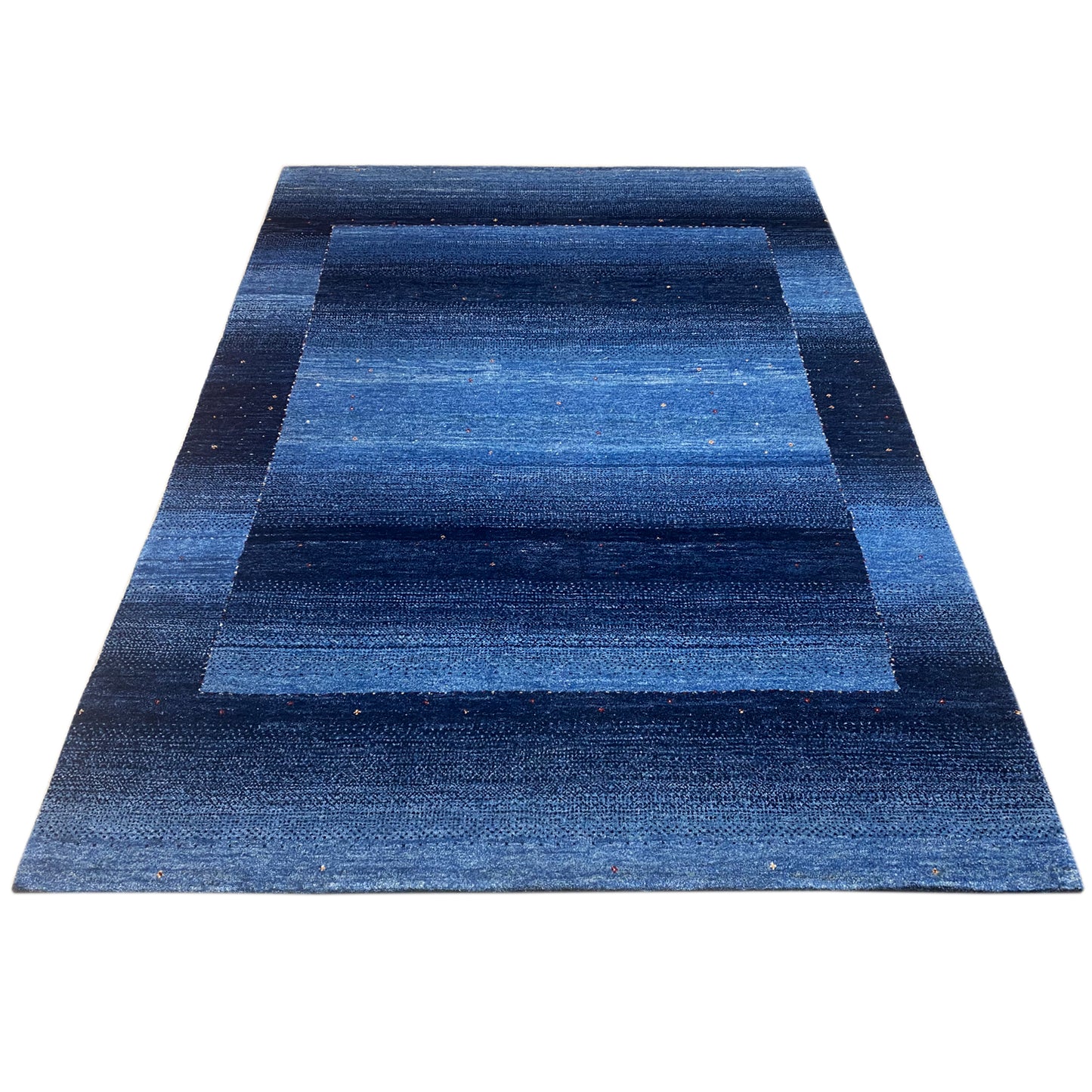 Gabbeh Teppich Blau 238x166 cm - German Carpet Shop