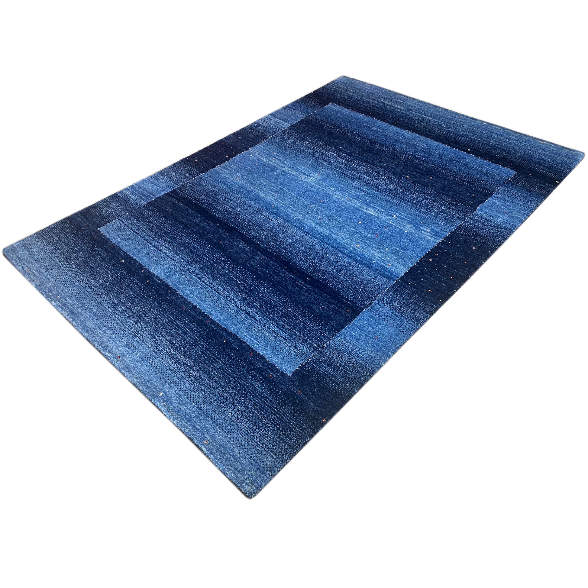 Gabbeh Teppich Blau 238x166 cm - German Carpet Shop