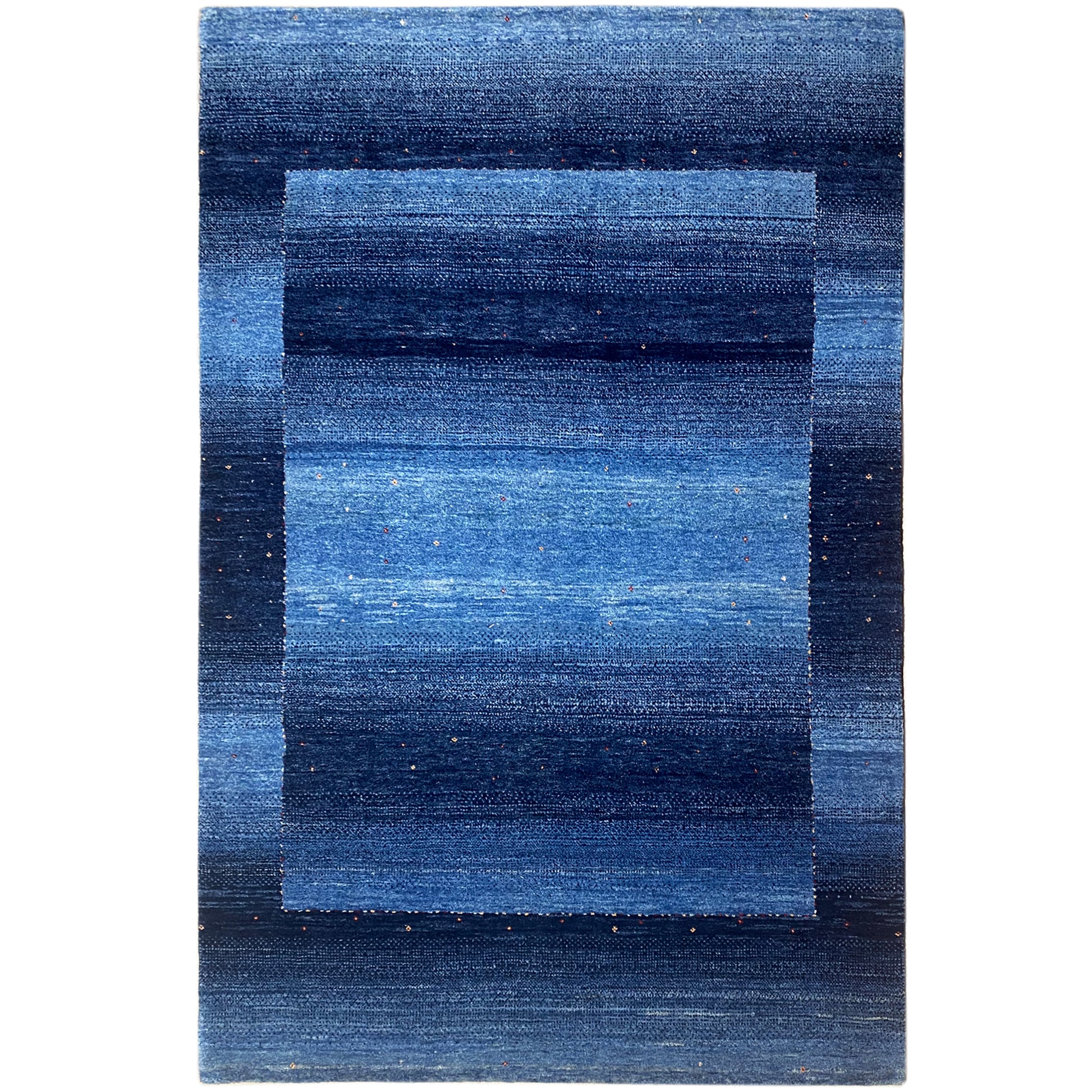 Gabbeh Teppich Blau 238x166 cm - German Carpet Shop