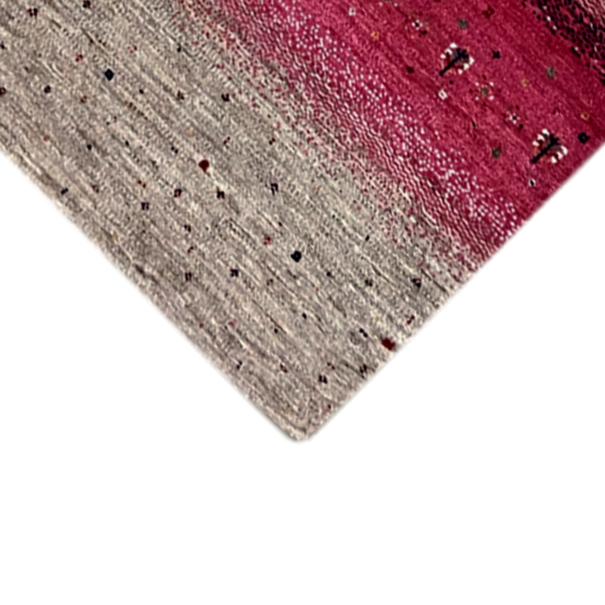 Rosa Gabbeh Teppich Läufer 298x80 cm - German Carpet Shop