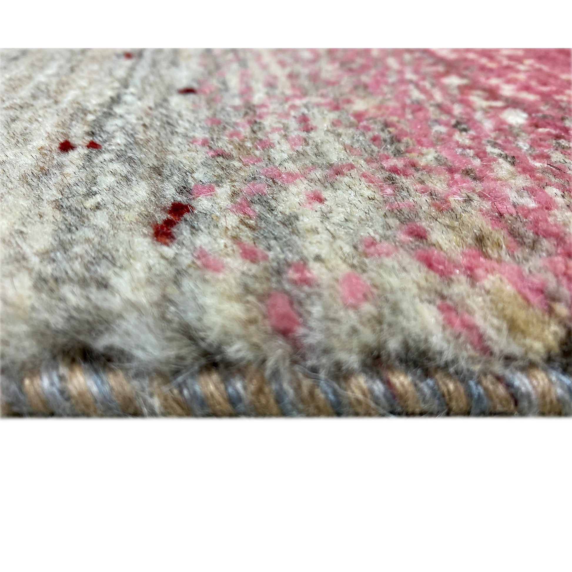 Rosa Gabbeh Teppich Läufer 201x81 cm - German Carpet Shop