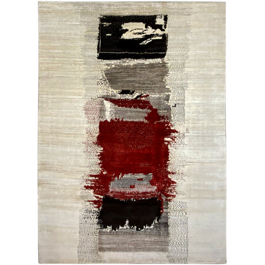 Gabbeh Exklusiver Teppich Rot 344x244 cm - German Carpet Shop