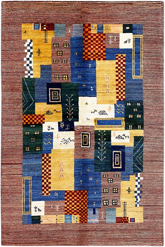 Gabbeh - Lori Teppich (180x240 cm / 6x8 ft) - German Carpet Shop