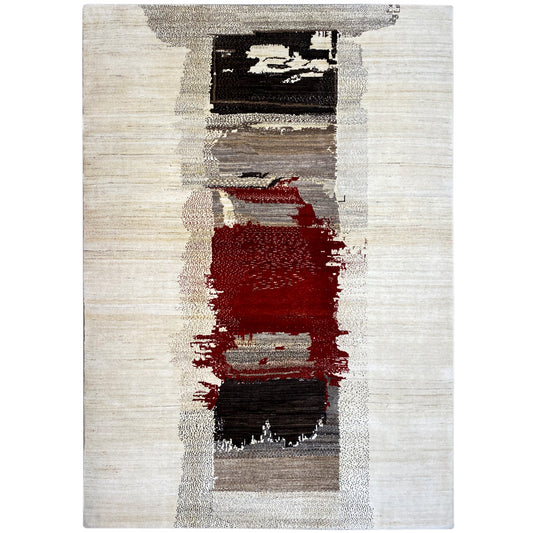 Gabbeh Exklusiver Teppich Rot 305x252 cm - German Carpet Shop