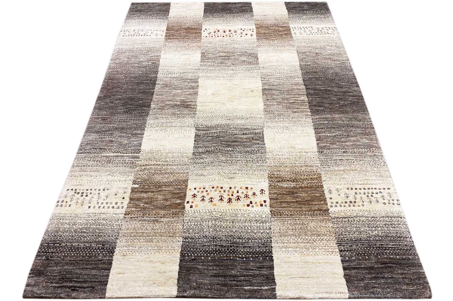 Gabbeh-Teppich (170x240 cm / 6x8 ft) - Authentischer persischer Wollteppich - German Carpet Shop