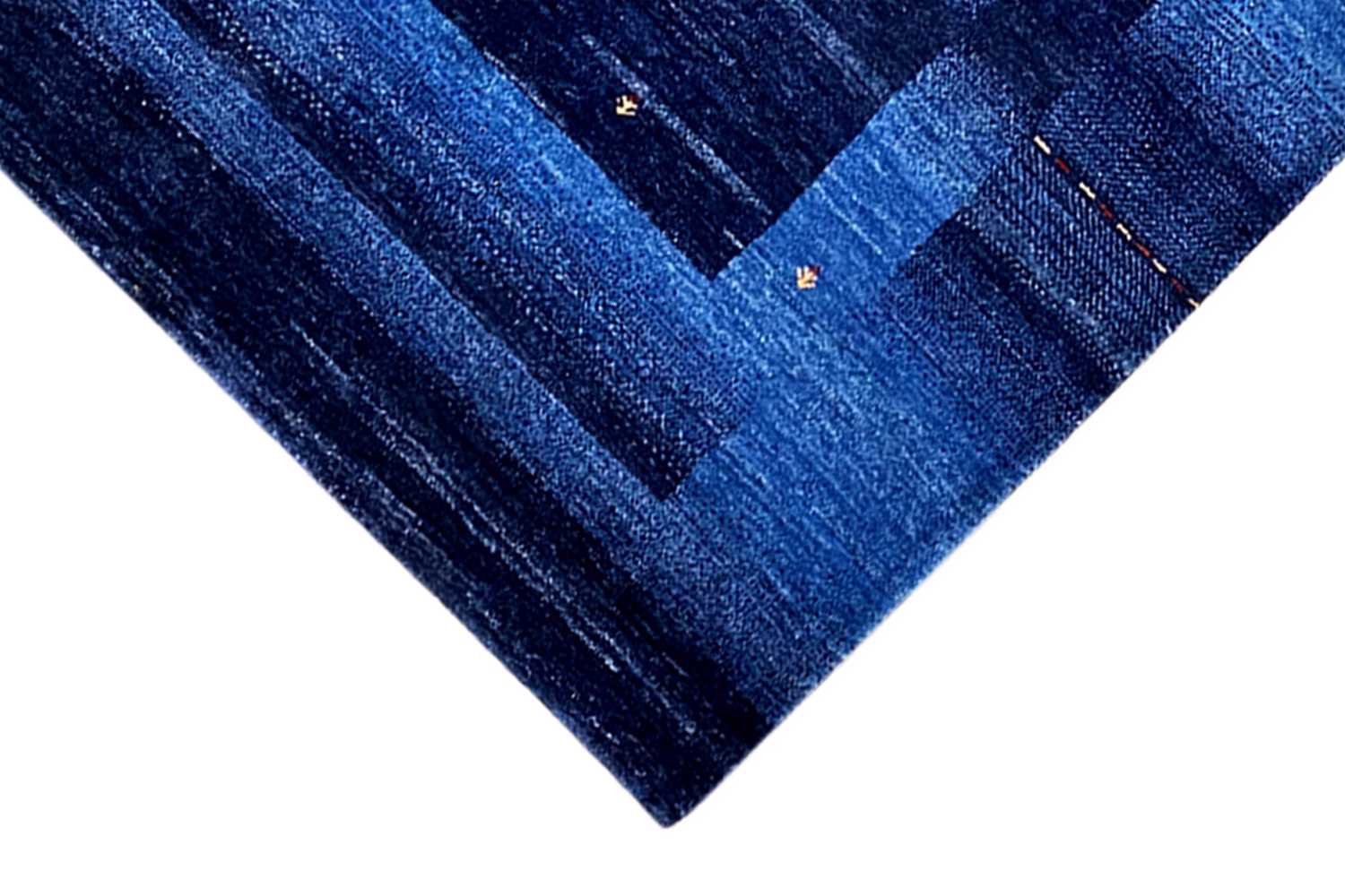 Blauer Gabbeh Teppich 170x240cm - German Carpet Shop