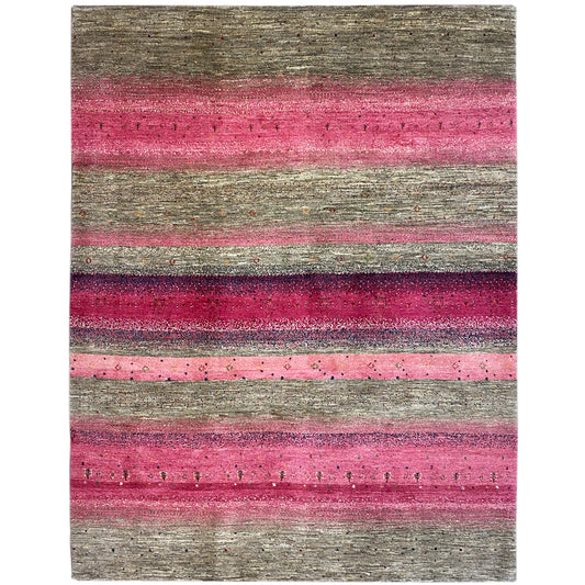 Gabbeh Exklusiver Teppich Rosa 288x247 cm - German Carpet Shop
