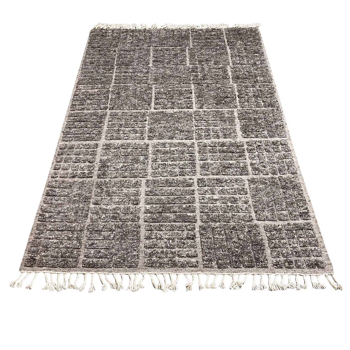 Brauner Berber Teppich - 254x157 cm - German Carpet Shop