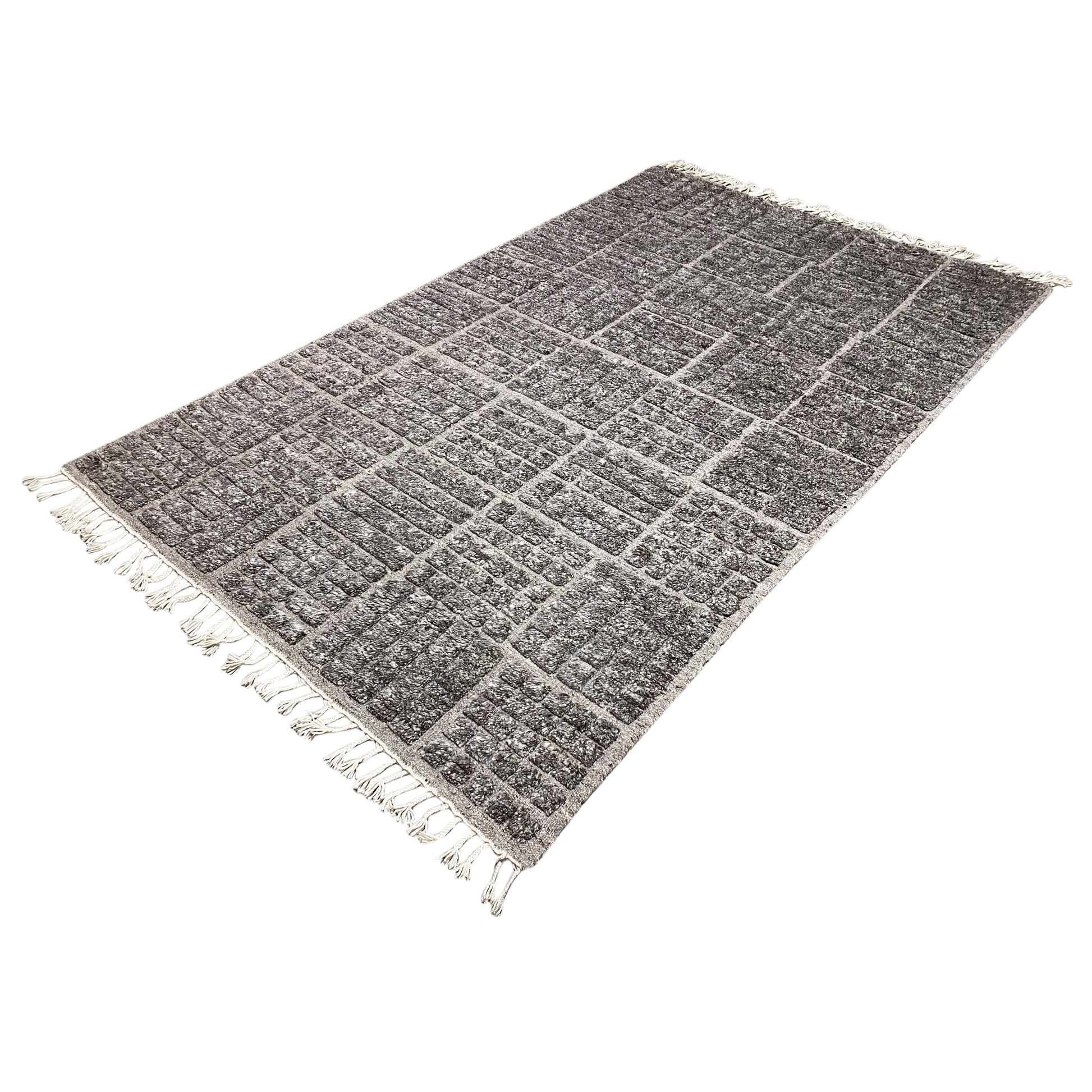 Brauner Berber Teppich - 254x157 cm - German Carpet Shop