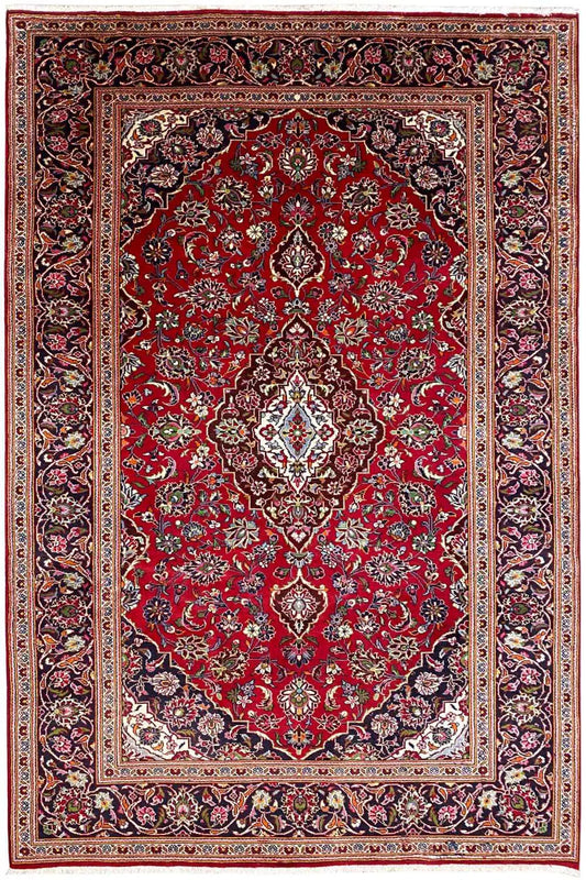 Keshan - Rot (307x201cm) - German Carpet Shop