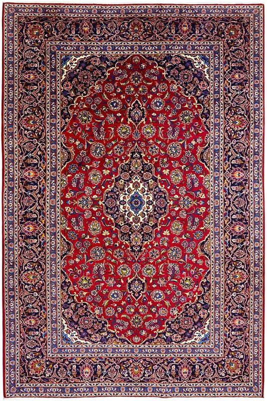 Keshan - Rot (307x206 cm) - German Carpet Shop