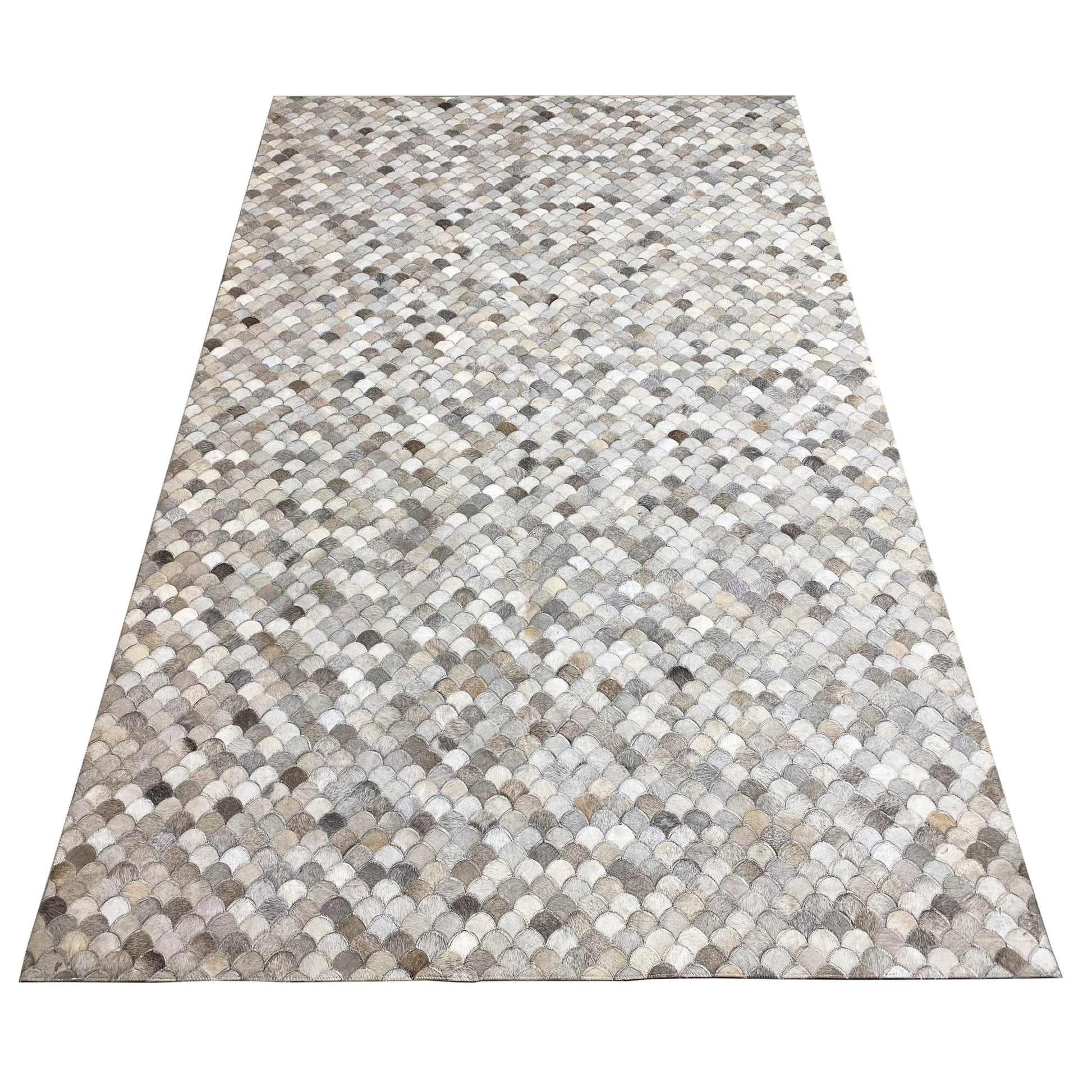 Muschel Kalbsleder Teppich 228x159 cm - German Carpet Shop