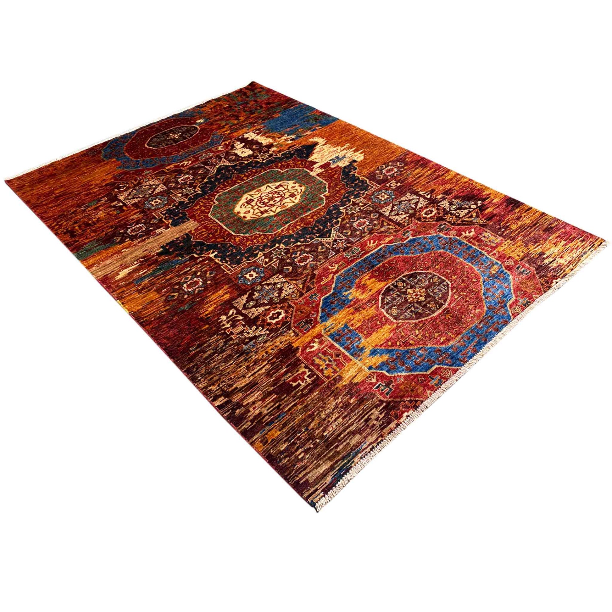 Mamluk Teppich, Rost/Mehrfarbig, 239x172 cm - German Carpet Shop