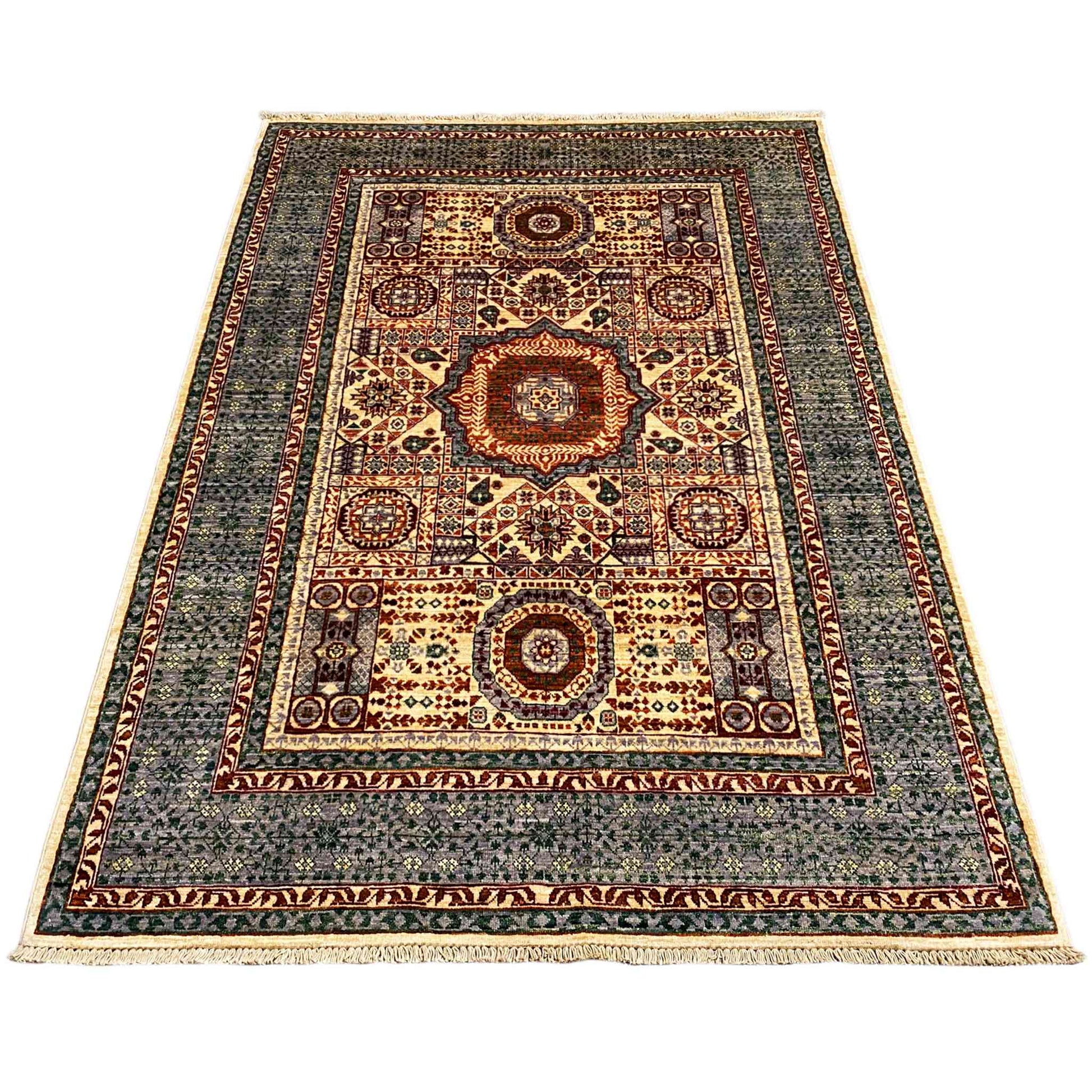 Handgeknüpfter Mamluk Teppich 180x127 cm - German Carpet Shop