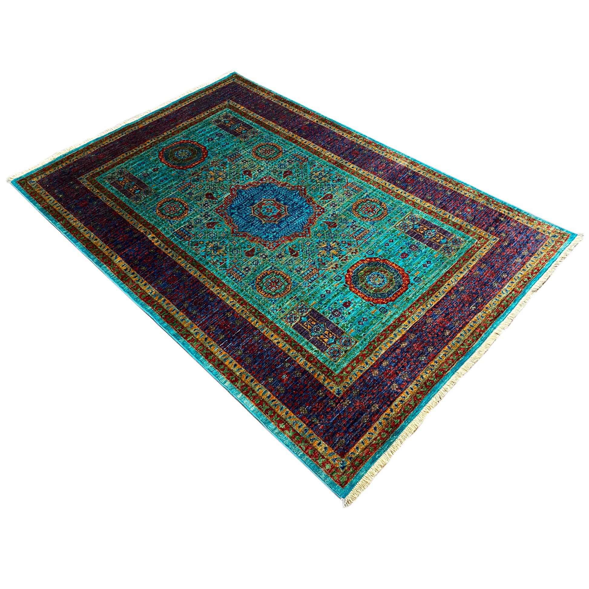 Handgeknüpfter Mamluk Teppich 188x129 cm - German Carpet Shop