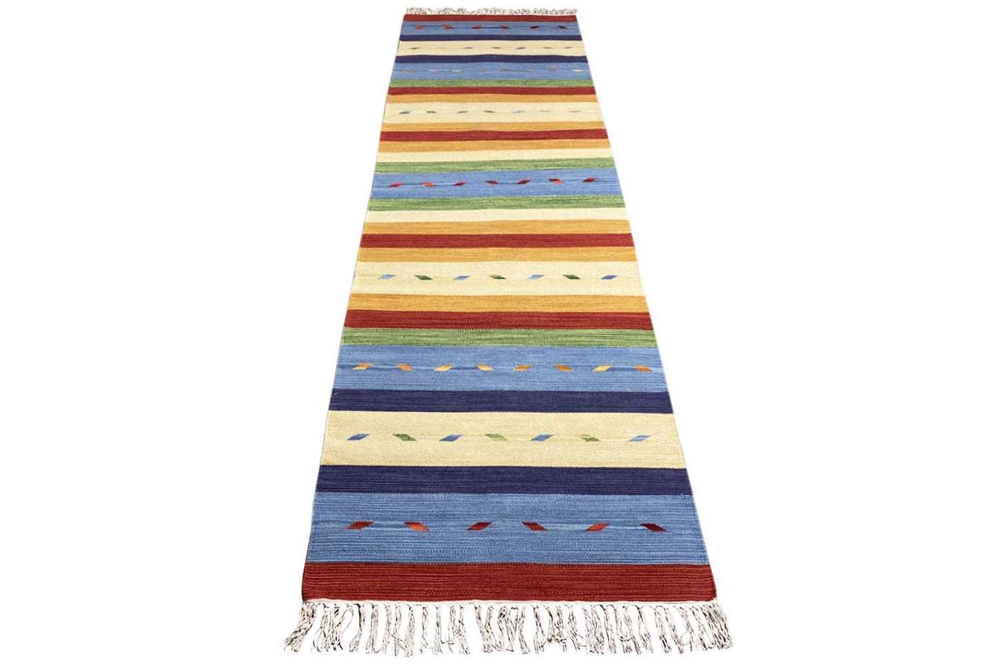 Moderner Kelim Läufer Teppich - Samak (80x300 cm) - German Carpet Shop