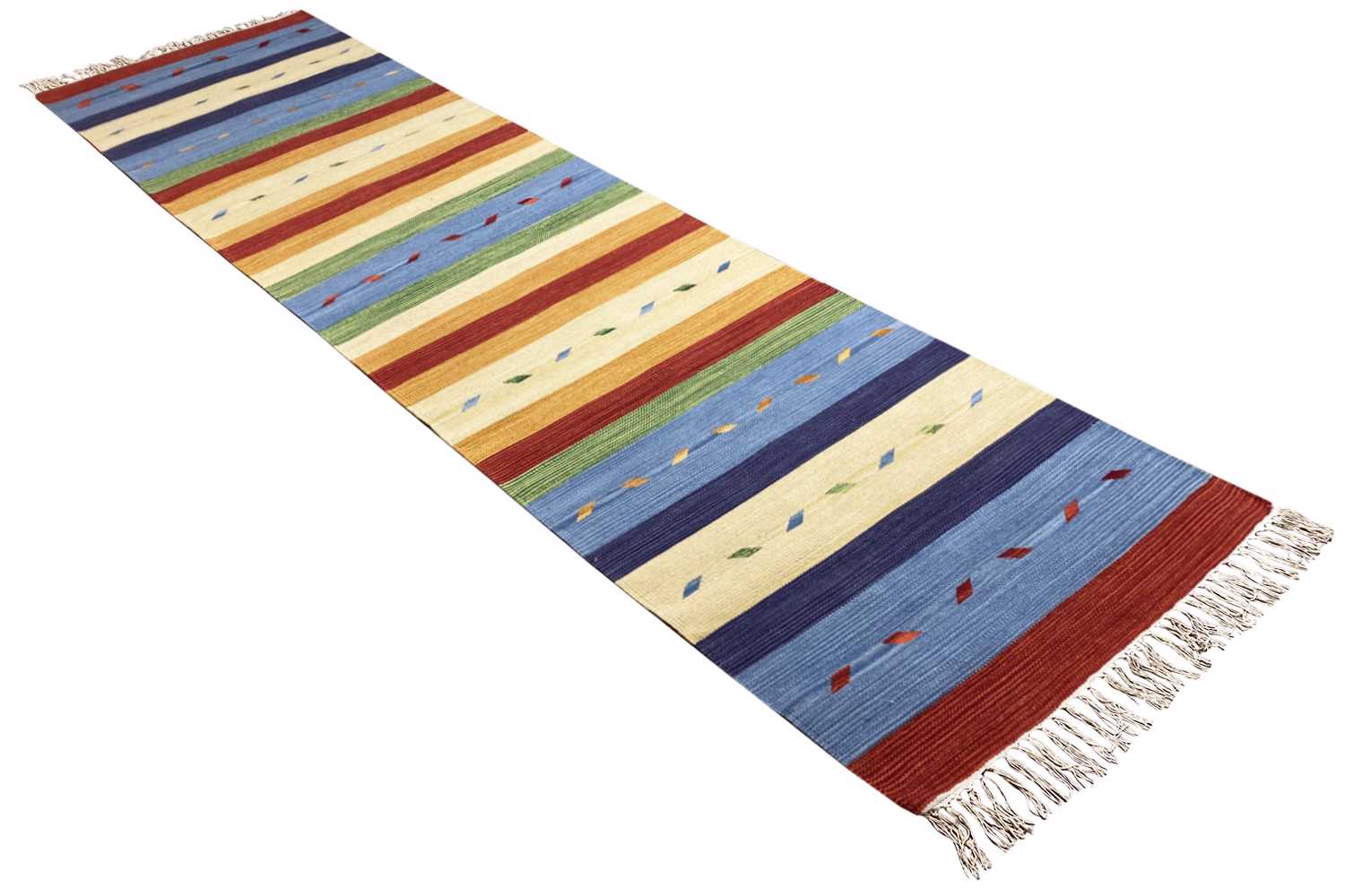 Moderner Kelim Läufer Teppich - Samak (80x300 cm) - German Carpet Shop