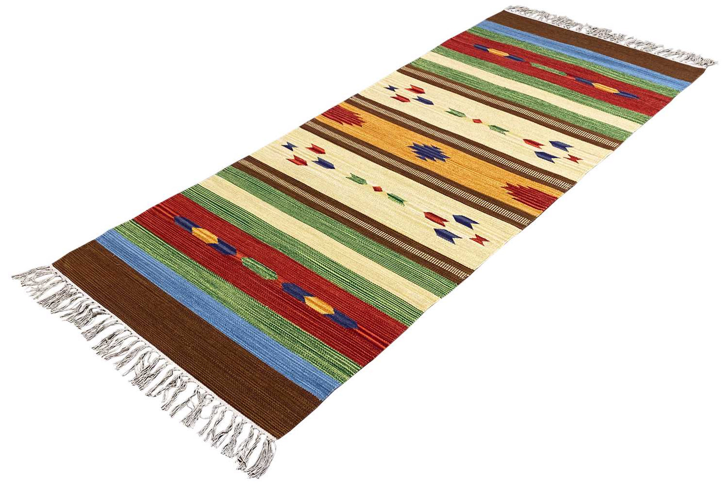 Moderner Kelim Teppich - Samak (80x200 cm) - Premium Teppich from German Carpet Shop - Just €49.90! Shop now at German Carpet Shop