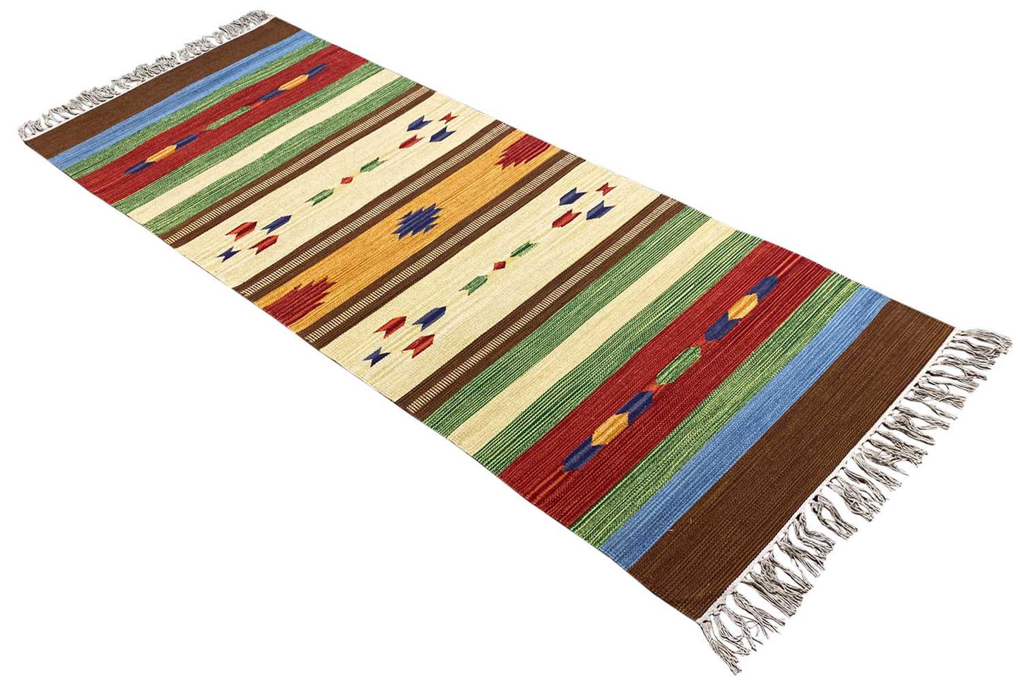Moderner Kelim Teppich - Samak (80x200 cm) - Premium Teppich from German Carpet Shop - Just €49.90! Shop now at German Carpet Shop