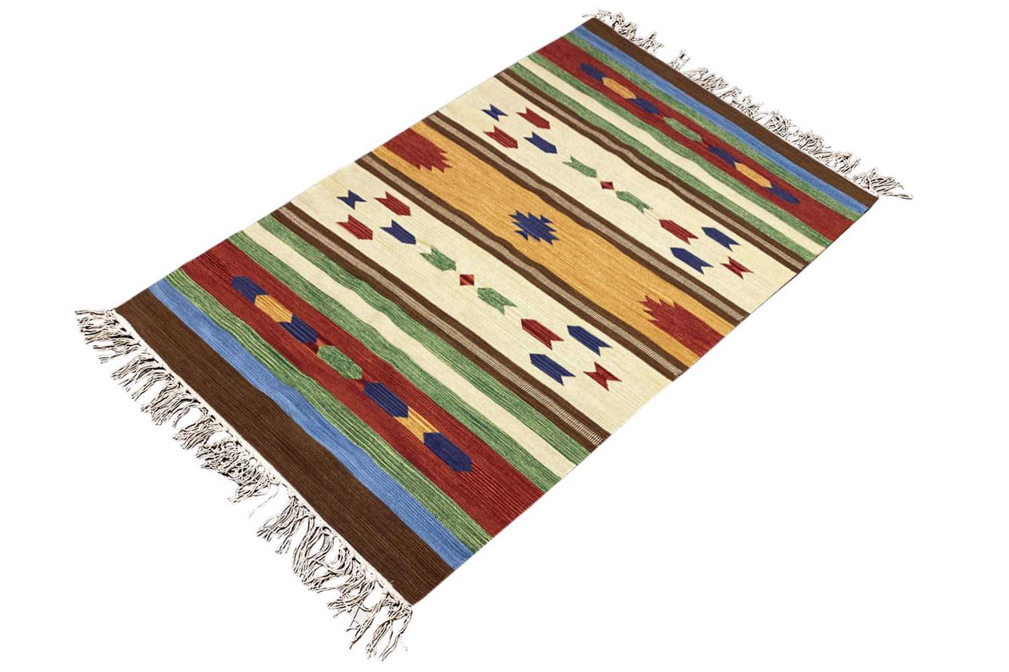 Moderner Kelim Teppich - Samak (140X200 cm) - Premium Teppich from German Carpet Shop - Just €89! Shop now at German Carpet Shop