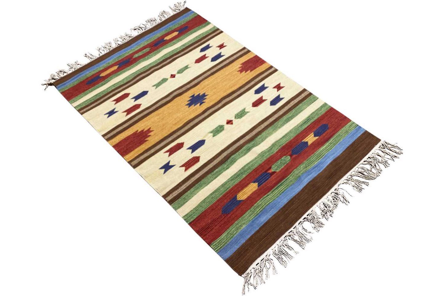 Moderner Kelim Teppich - Samak (140X200 cm) - Premium Teppich from German Carpet Shop - Just €89! Shop now at German Carpet Shop