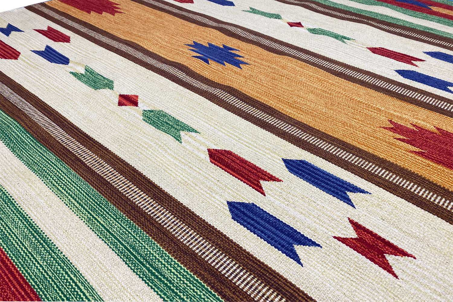 Moderner Kelim Teppich - Samak (140X200 cm) - Premium Teppich from German Carpet Shop - Just €89! Shop now at German Carpet Shop