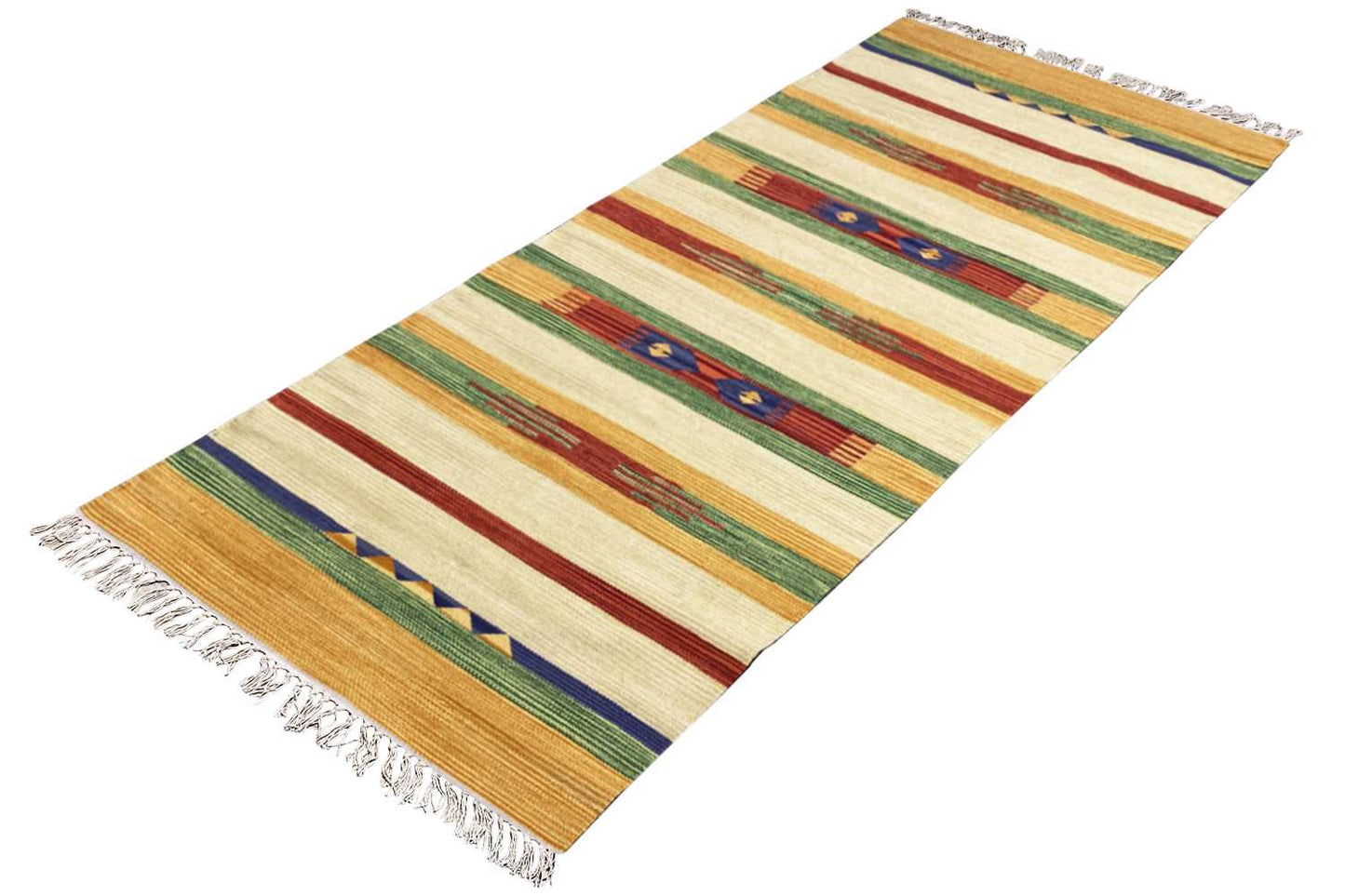Moderner Kelim Teppich - Samak (80x200 cm) - Premium Teppich from German Carpet Shop - Just €49.90! Shop now at German Carpet Shop