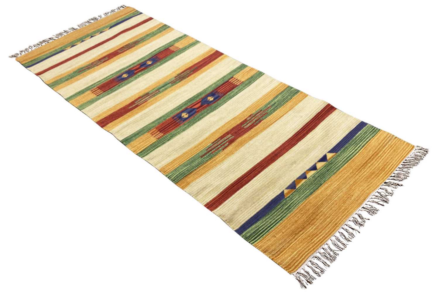Moderner Kelim Teppich - Samak (80x200 cm) - Premium Teppich from German Carpet Shop - Just €49.90! Shop now at German Carpet Shop