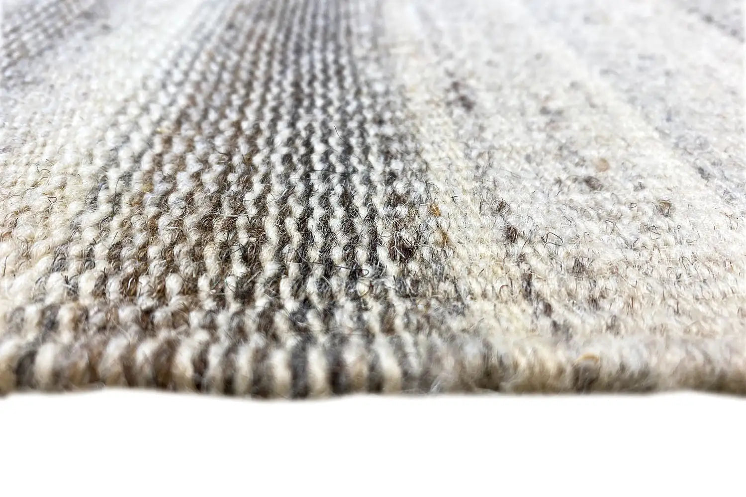 Moderner Grauer Kelim Dhurrie - 160x230 cm - German Carpet Shop