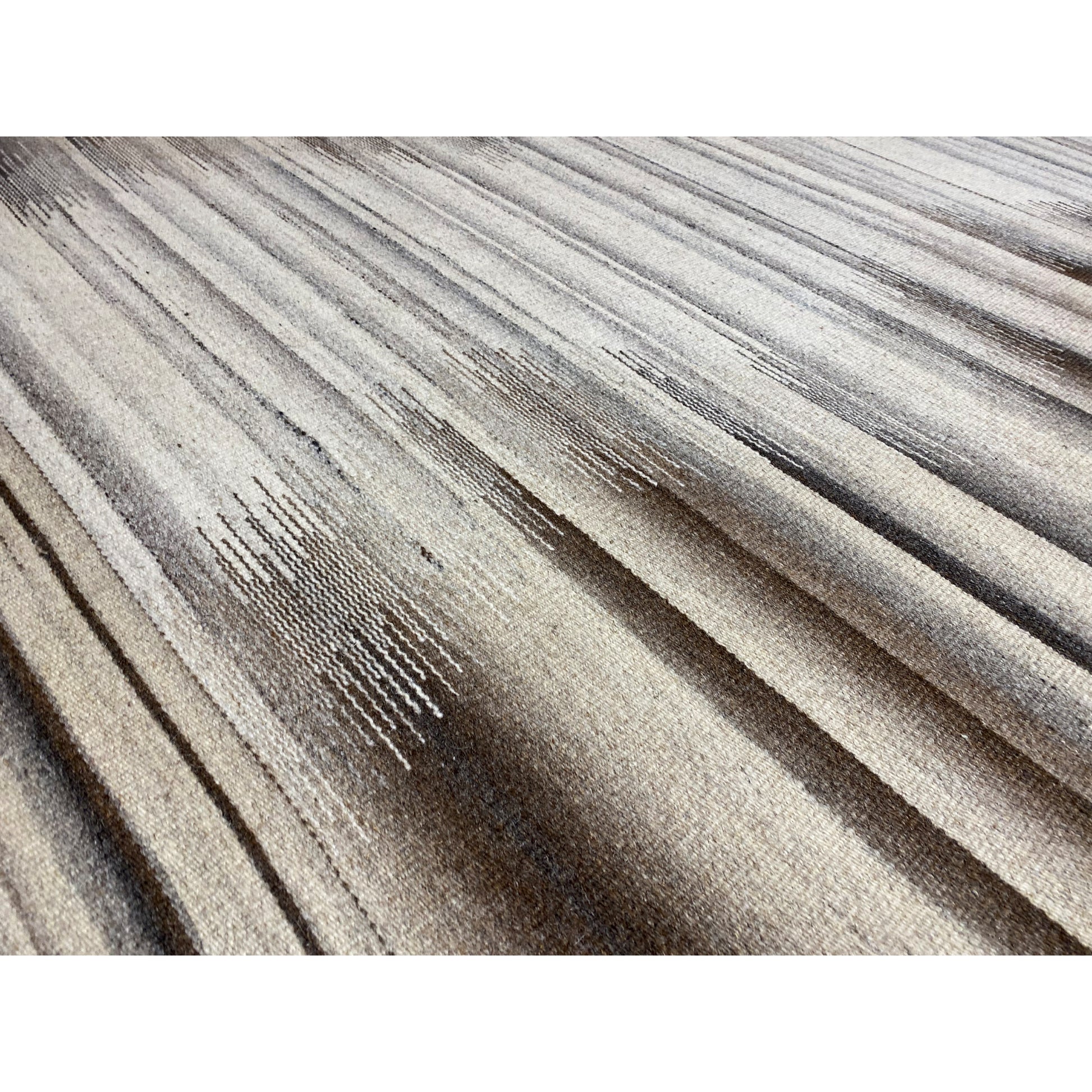 Beiger Kelim Dhurrie Abstrakt 230x160 cm - German Carpet Shop