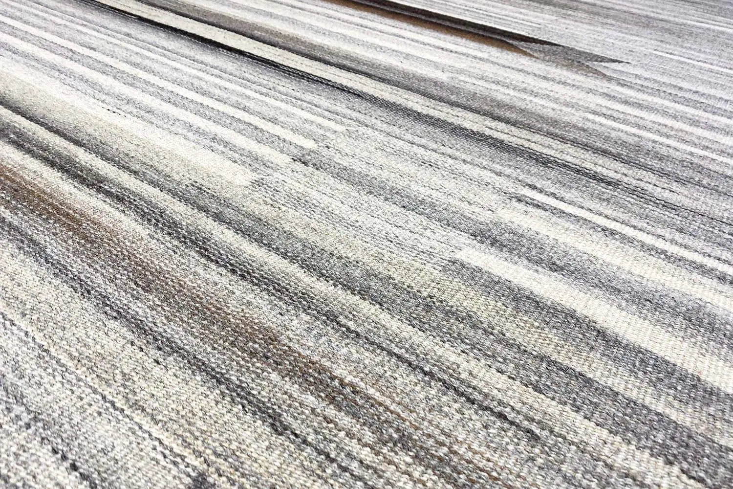 Handgefertigter Kelim Dhurrie Beige – 230x160 cm - German Carpet Shop