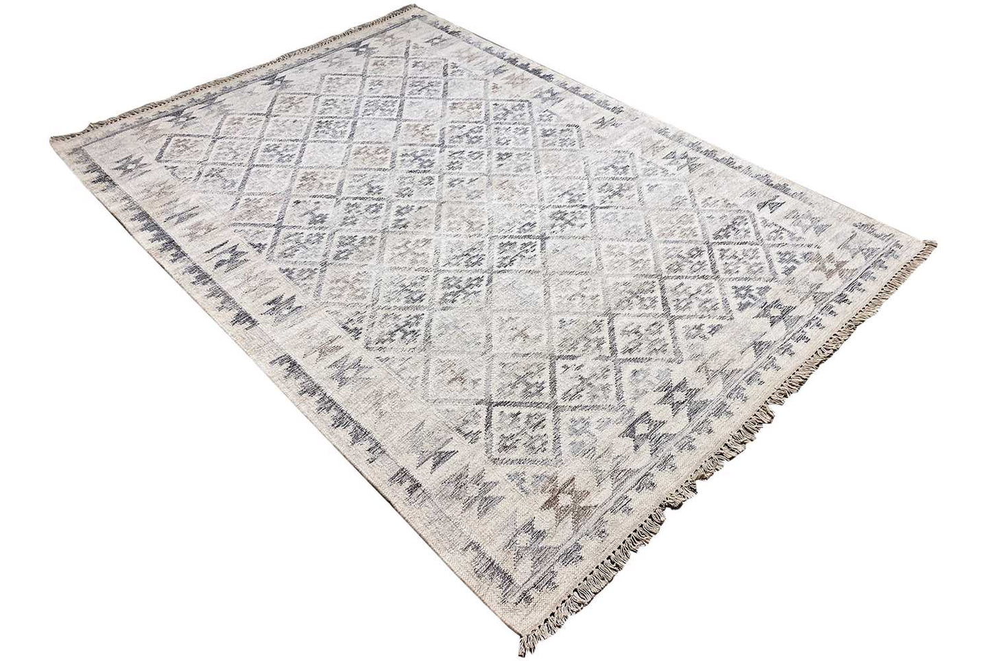 Moderne Kelim - Dhurrie - (225x160 cm) - Premium Kelim from German Carpet Shop - Just €139! Shop now at German Carpet Shop