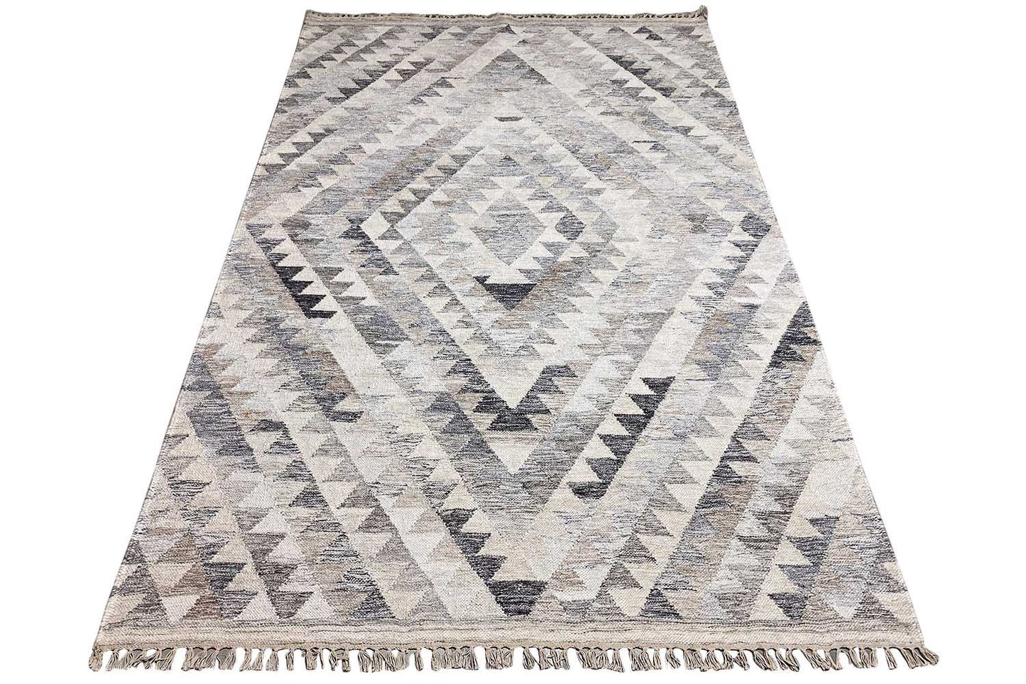 Moderne Kelim - Dhurrie - (237x155 cm) - Premium Kelim from German Carpet Shop - Just €139! Shop now at German Carpet Shop
