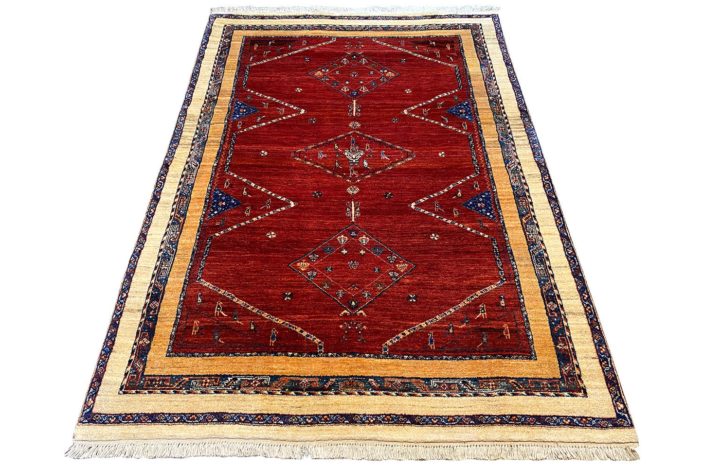 Qashqai Exklusiv 24030 - (200x135 cm) - Premium Teppich from German Carpet Shop - Just €2390! Shop now at German Carpet Shop
