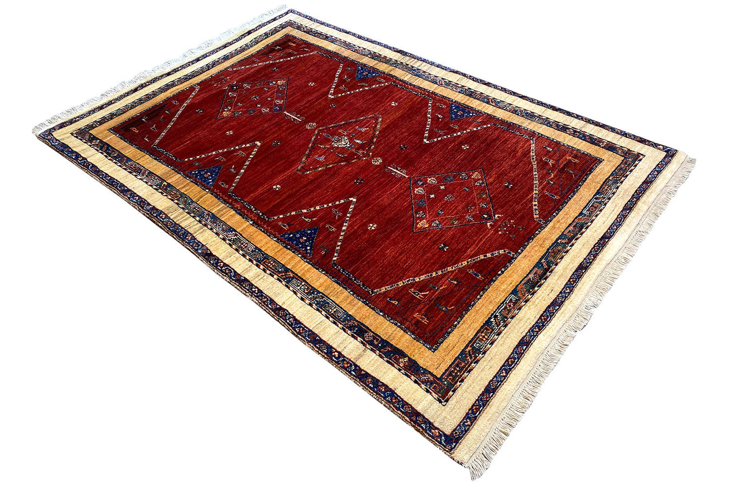 Qashqai Exklusiv 24030 - (200x135 cm) - Premium Teppich from German Carpet Shop - Just €2390! Shop now at German Carpet Shop