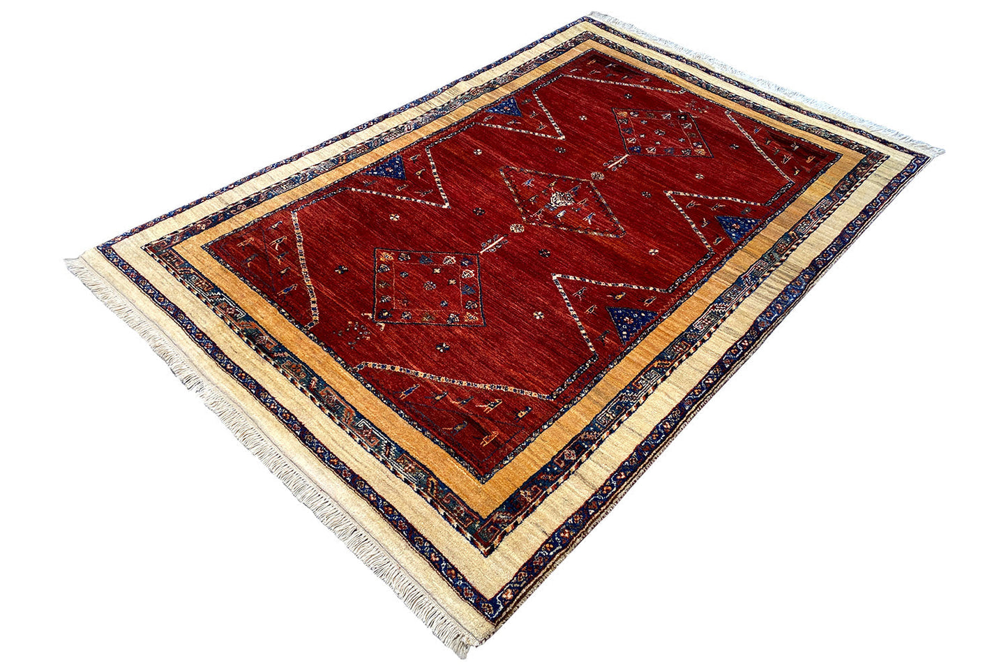 Qashqai Exklusiv 24030 - (200x135 cm) - Premium Teppich from German Carpet Shop - Just €2390! Shop now at German Carpet Shop