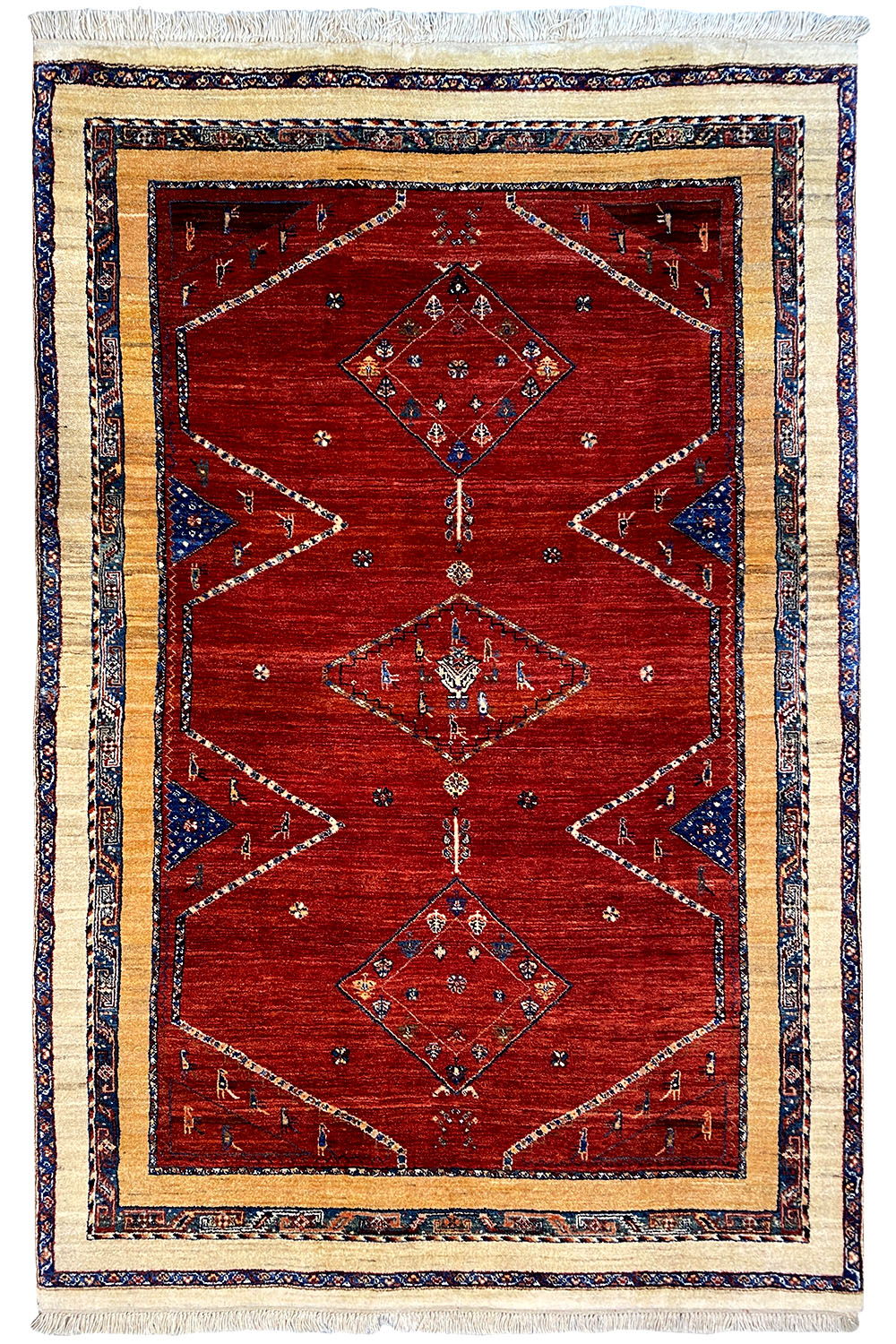 Qashqai Exklusiv 24030 - (200x135 cm) - Premium Teppich from German Carpet Shop - Just €2390! Shop now at German Carpet Shop
