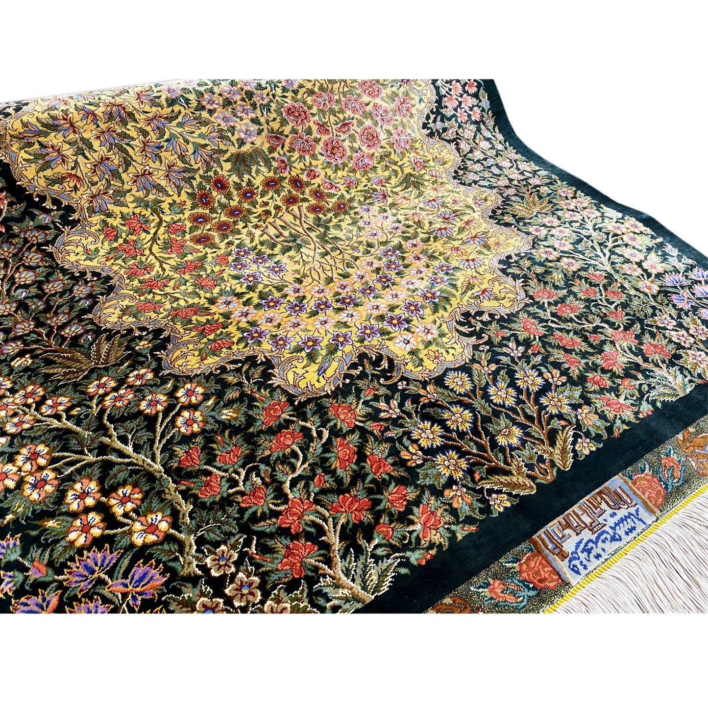 Tapis en soie Ghom - 900846 (123x79 cm)