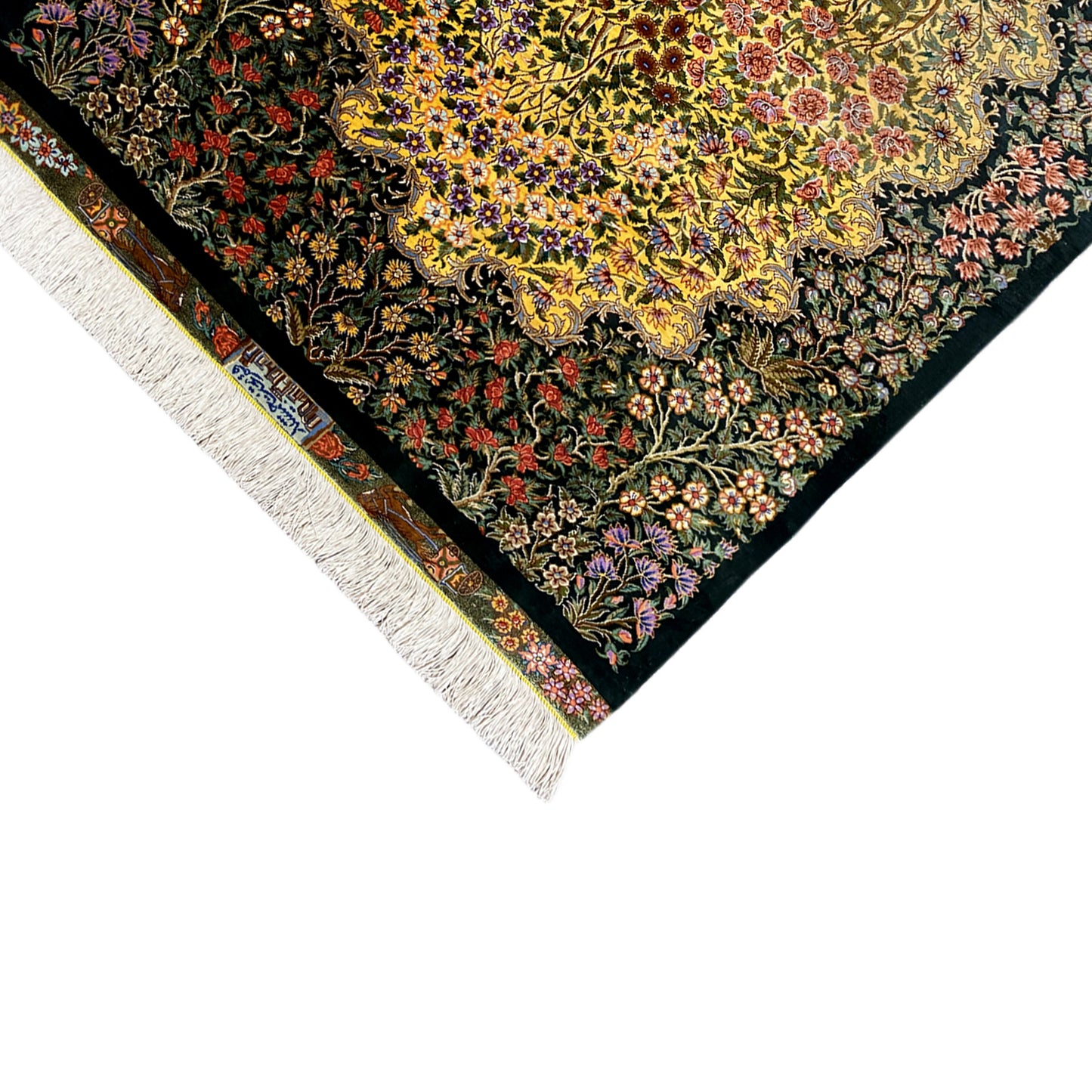 Tapis en soie Ghom - 900846 (123x79 cm)