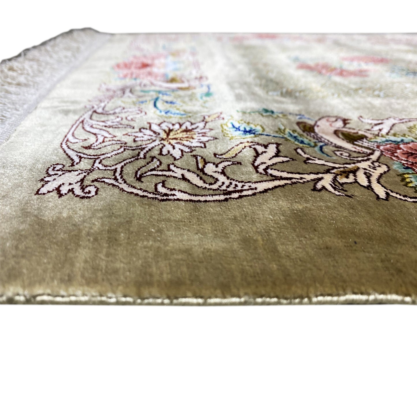Tapis en soie Ghom - 904736 (195x53 cm)