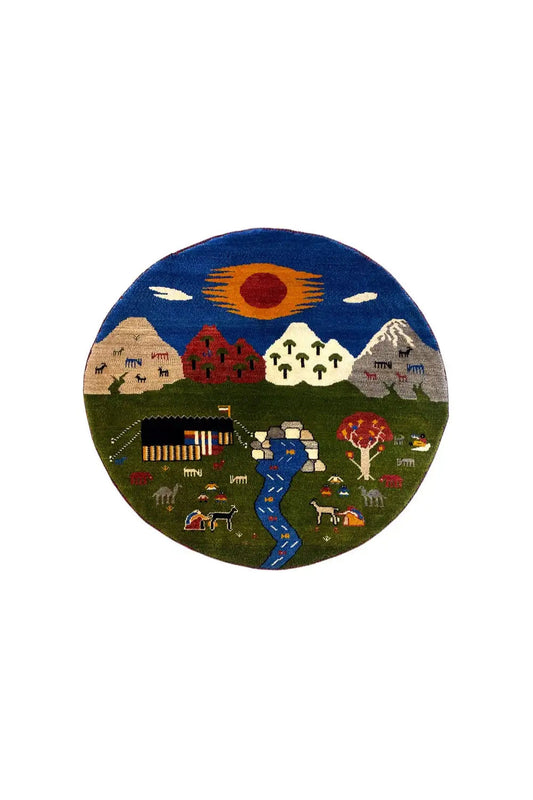 Gabbeh - (101x101cm) - German Carpet Shop