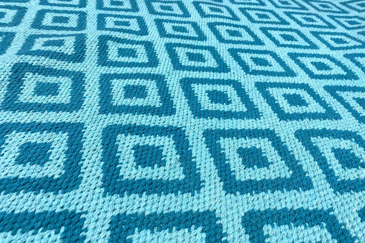 Moderner Kelim - Samak 04 Blue - German Carpet Shop