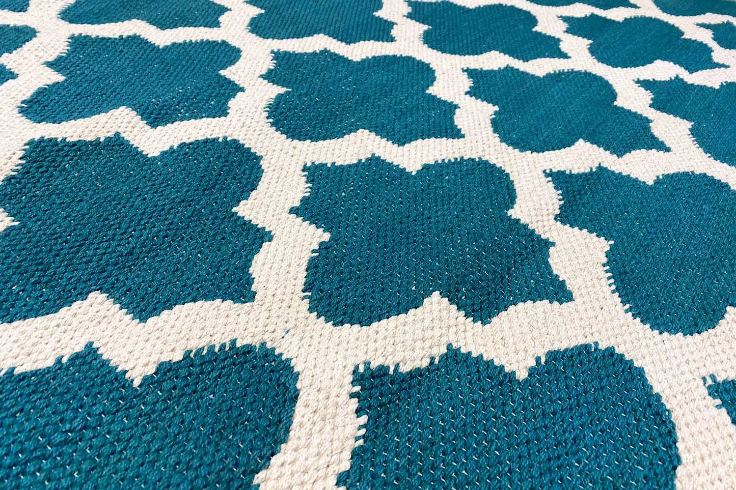 Moderner Kelim - Samak 03 Green - German Carpet Shop