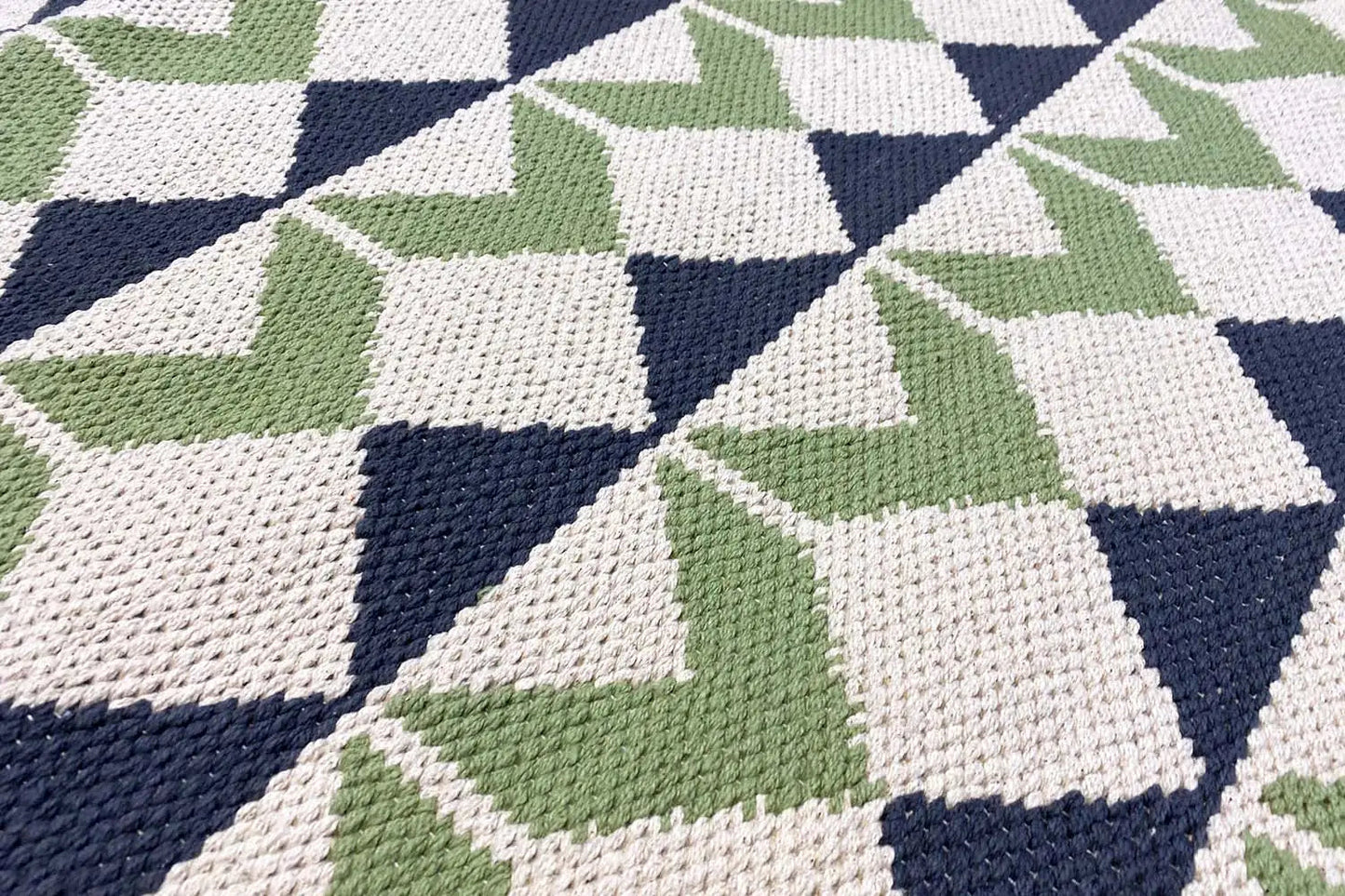 Moderne Kelim - Samak 05 Green - German Carpet Shop