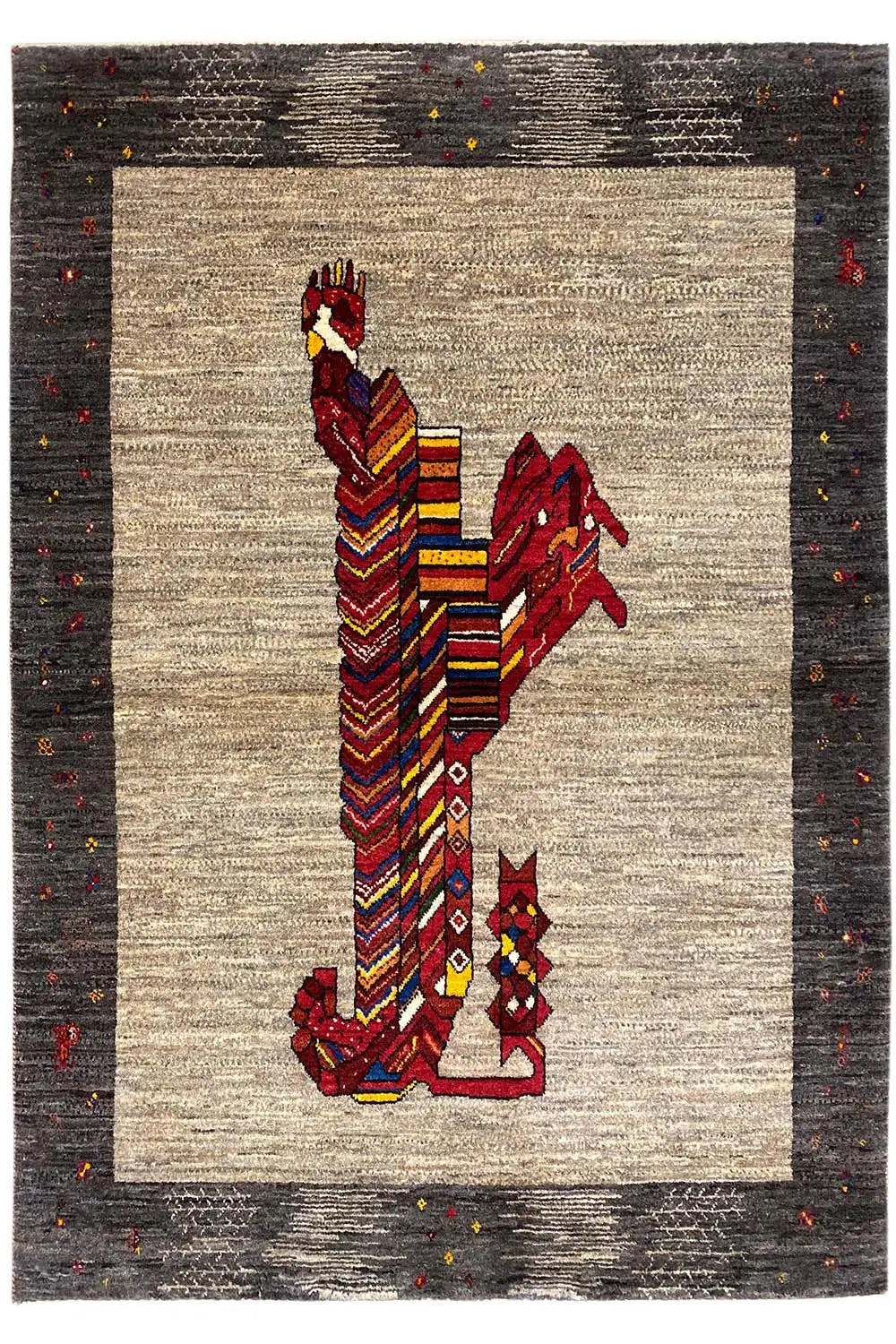 Löwen Gabbeh (160x111 cm) - German Carpet Shop