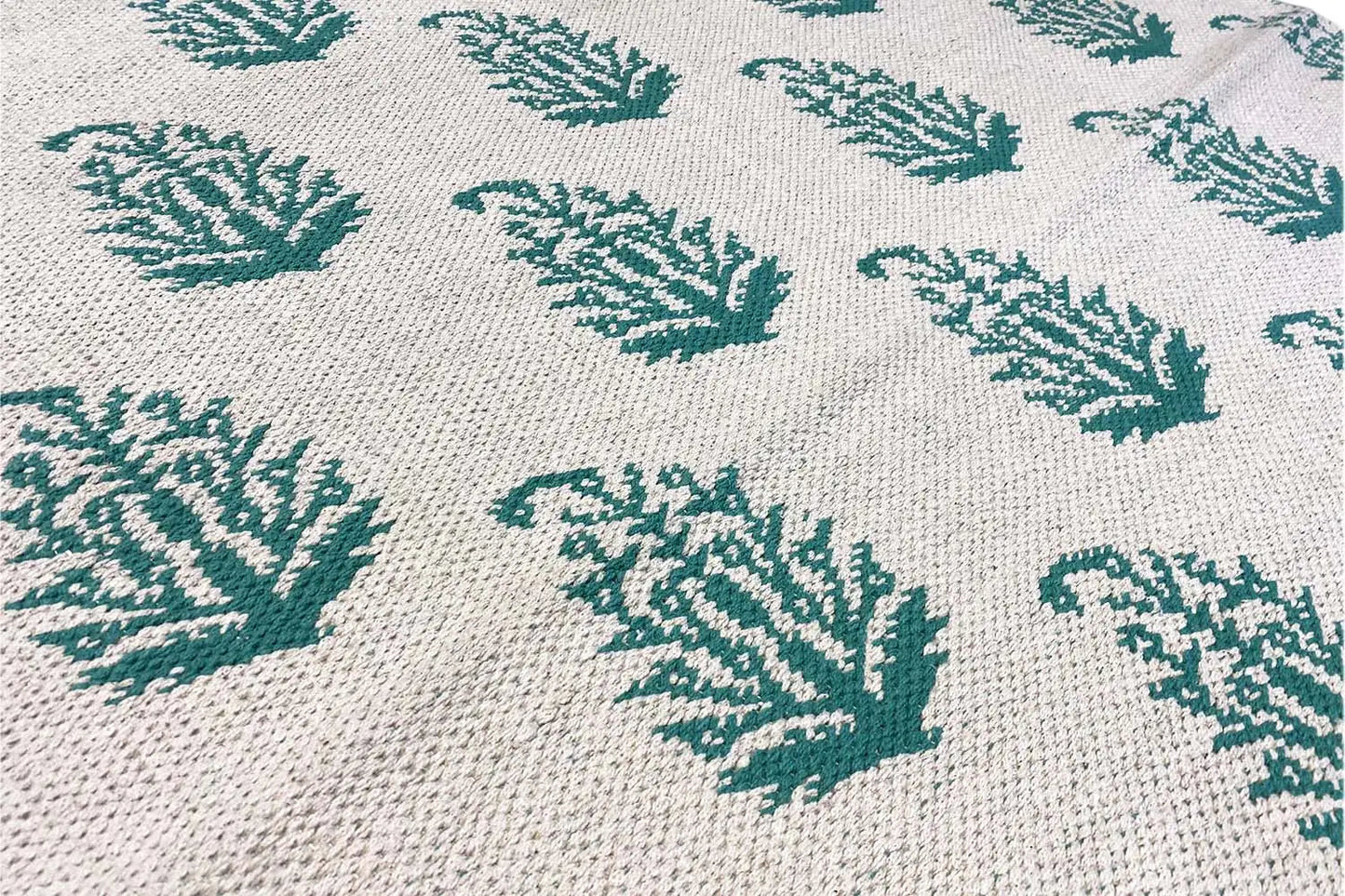 Moderne Kelim - Samak 06 Green - German Carpet Shop