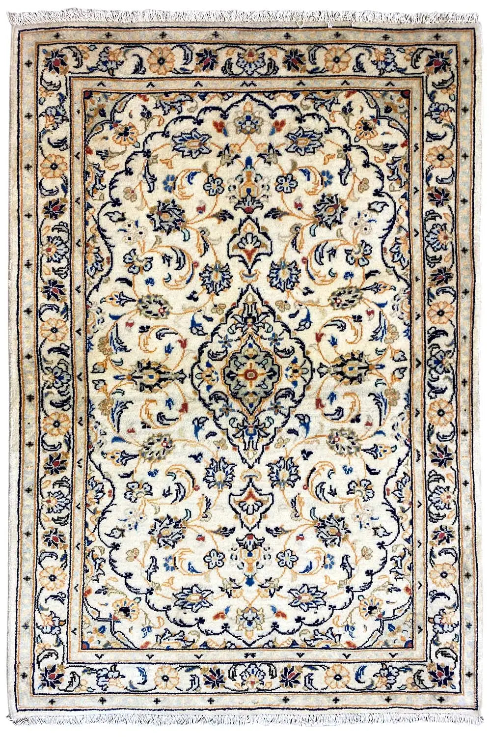 Keshan - Beige (147x103 cm) - German Carpet Shop